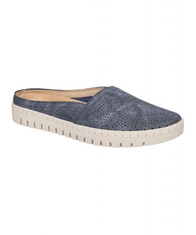 Women's Karana Comfort Mules Blue $28.60 Shoes