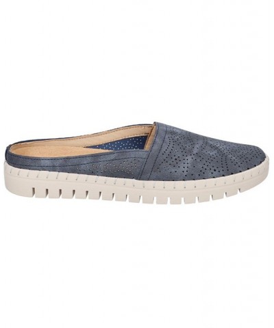 Women's Karana Comfort Mules Blue $28.60 Shoes