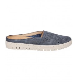 Women's Karana Comfort Mules Blue $28.60 Shoes