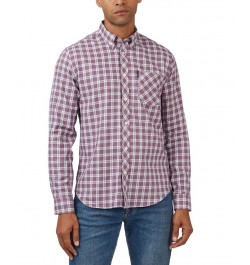 Men's House Tartan Regular-Fit Shirt Purple $46.87 Shirts