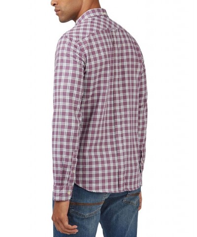 Men's House Tartan Regular-Fit Shirt Purple $46.87 Shirts