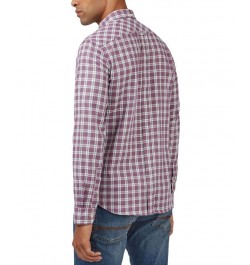 Men's House Tartan Regular-Fit Shirt Purple $46.87 Shirts