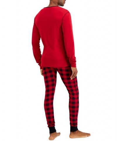 Men's Long John Sleep Pajamas, 2-Piece Set PD01 $17.23 Pajama