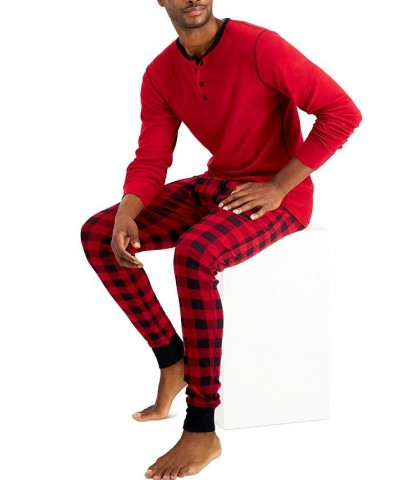 Men's Long John Sleep Pajamas, 2-Piece Set PD01 $17.23 Pajama