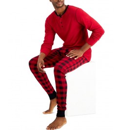 Men's Long John Sleep Pajamas, 2-Piece Set PD01 $17.23 Pajama