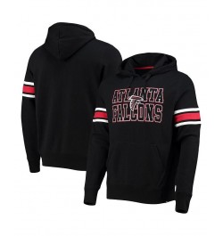 Men's Black Atlanta Falcons Double Block Pullover Hoodie $41.40 Sweatshirt