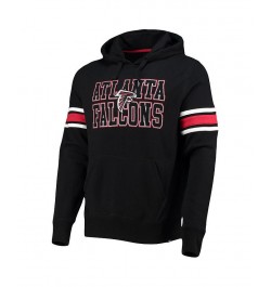 Men's Black Atlanta Falcons Double Block Pullover Hoodie $41.40 Sweatshirt