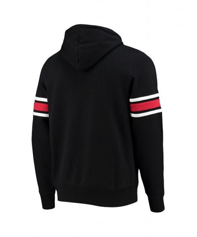 Men's Black Atlanta Falcons Double Block Pullover Hoodie $41.40 Sweatshirt