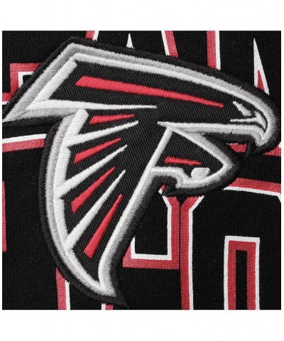 Men's Black Atlanta Falcons Double Block Pullover Hoodie $41.40 Sweatshirt