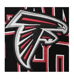 Men's Black Atlanta Falcons Double Block Pullover Hoodie $41.40 Sweatshirt