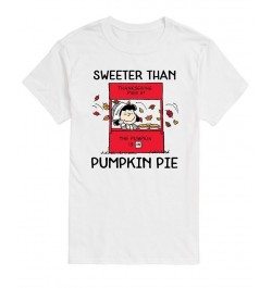 Men's Short Sleeve Peanuts Sweeter Than Pumpkin Pie T-shirt White $20.64 T-Shirts