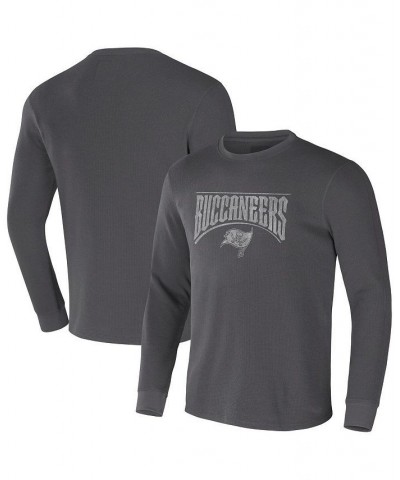 Men's NFL x Darius Rucker Collection by Charcoal Tampa Bay Buccaneers Long Sleeve Thermal T-shirt $24.47 T-Shirts