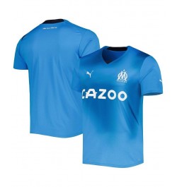 Men's Blue Olympique Marseille 2022/23 Third Replica Jersey $50.00 Jersey