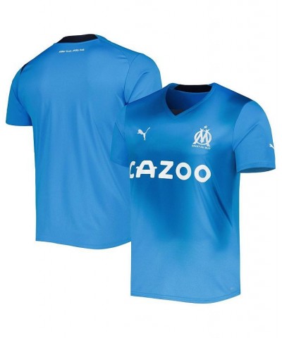 Men's Blue Olympique Marseille 2022/23 Third Replica Jersey $50.00 Jersey