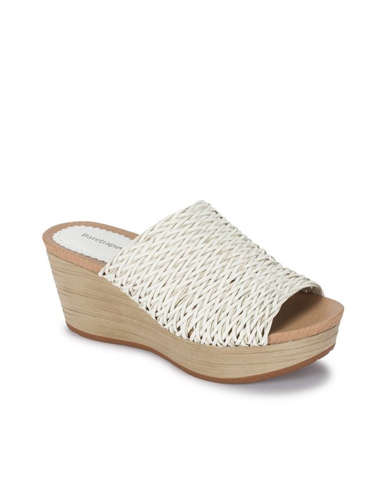 Macauley Wedge Slide Sandals White $44.50 Shoes