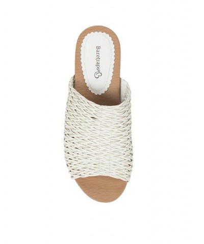 Macauley Wedge Slide Sandals White $44.50 Shoes