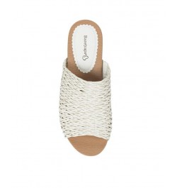 Macauley Wedge Slide Sandals White $44.50 Shoes