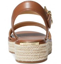 Women's Richie Espadrille Wedge Sandals Brown $33.79 Shoes