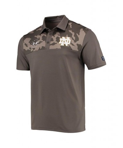 Men's Olive Notre Dame Fighting Irish Military-Inspired Appreciation Performance Polo $35.70 Polo Shirts