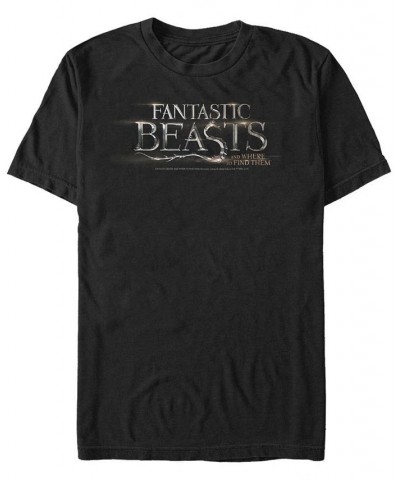 Men's Fantastic Beasts and Where to Find Them Fantastic Beasts Logo Short Sleeve T-shirt Black $19.59 T-Shirts