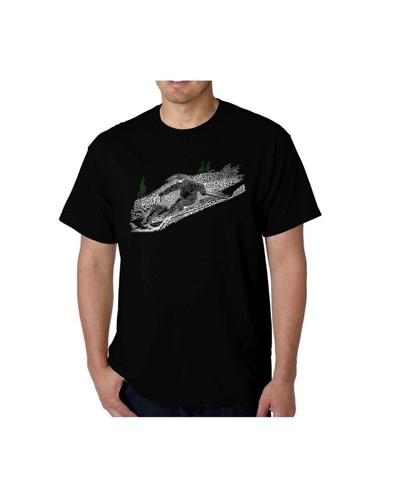 Men's Word Art - Ski T-Shirt Black $20.99 T-Shirts