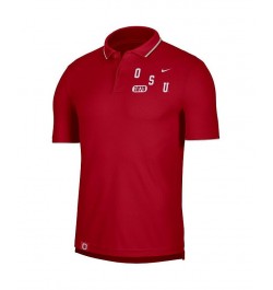 Men's Scarlet Ohio State Buckeyes Wordmark Performance Polo Shirt $33.14 Polo Shirts