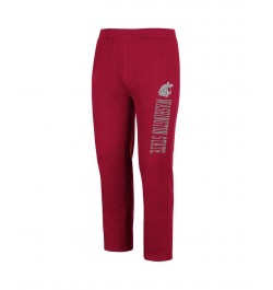 Men's Crimson Washington State Cougars Fleece Pants $27.50 Pants