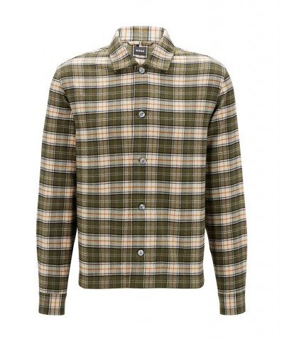 BOSS Men's Relaxed-Fit Overshirt Green $42.48 Shirts