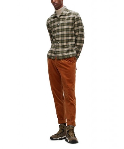 BOSS Men's Relaxed-Fit Overshirt Green $42.48 Shirts