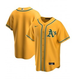 Men's Oakland Athletics Official Blank Replica Jersey $56.25 Jersey