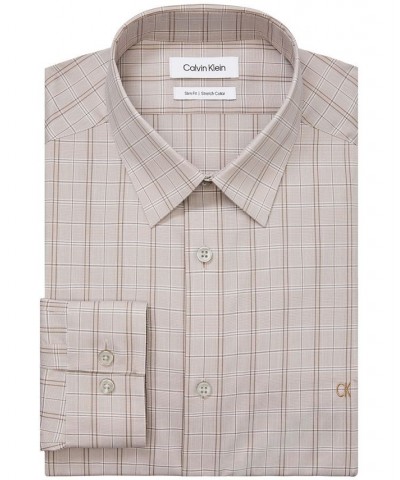 Men's Slim Fit Dress Shirt Tan/Beige $17.60 Dress Shirts