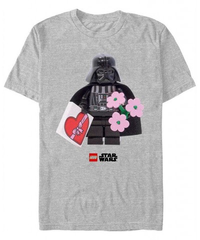 Men's Lego Star Wars Vader Affection Short Sleeve T-shirt Gray $16.80 T-Shirts