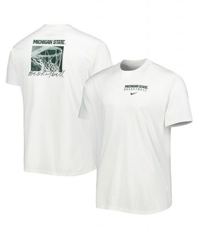 Men's White Michigan State Spartans Basketball Movement Max90 T-shirt $26.99 T-Shirts