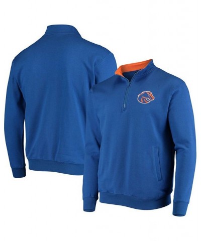 Men's Royal Boise State Broncos Tortugas Logo Quarter-Zip Jacket $27.60 Sweatshirt