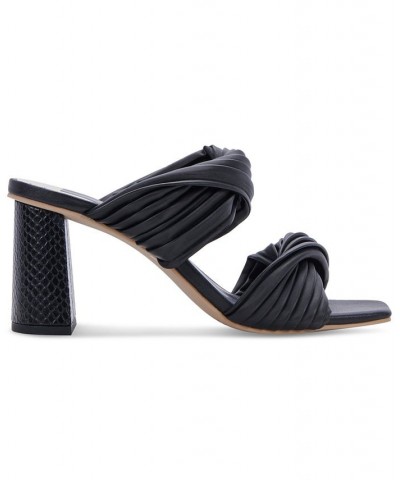 Women's Pilton Soft-Volume Block-Heel Dress Sandals Black $60.75 Shoes