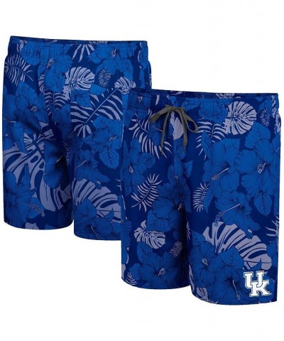 Men's Royal Kentucky Wildcats The Dude Swim Shorts $27.30 Swimsuits