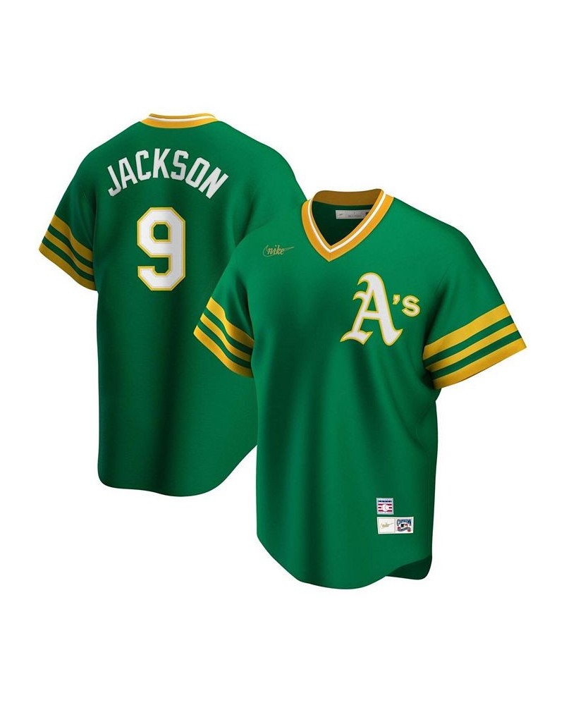 Men's Reggie Jackson Kelly Green Oakland Athletics Road Cooperstown Collection Player Jersey $47.85 Jersey