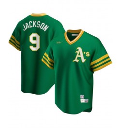 Men's Reggie Jackson Kelly Green Oakland Athletics Road Cooperstown Collection Player Jersey $47.85 Jersey