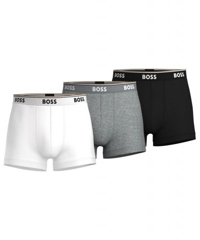 Men's 3-Pk. Power Stretch Assorted Color Solid Trunks Multi $30.80 Underwear