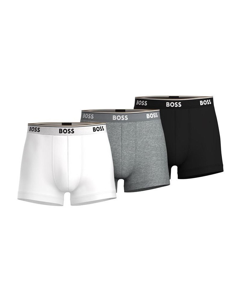 Men's 3-Pk. Power Stretch Assorted Color Solid Trunks Multi $30.80 Underwear