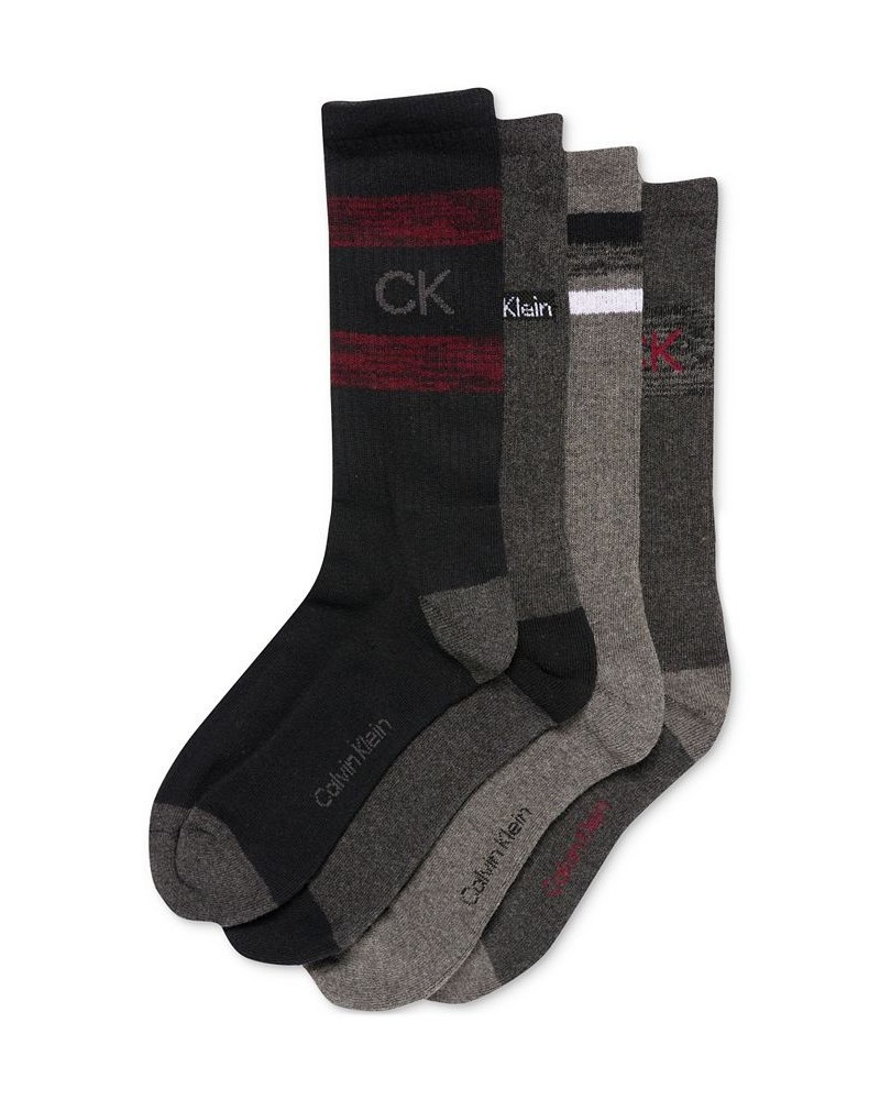 Men's 4-Pk. Logo Cushion Crew Socks Black $13.75 Socks