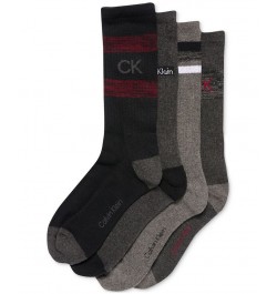 Men's 4-Pk. Logo Cushion Crew Socks Black $13.75 Socks