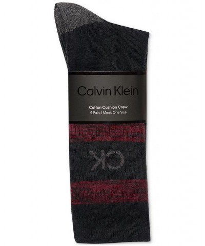 Men's 4-Pk. Logo Cushion Crew Socks Black $13.75 Socks