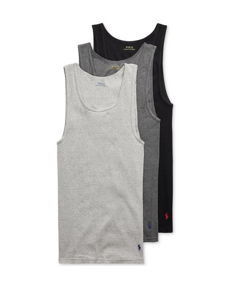 Men's Classic-Fit Tank Top, 3-Pack Multi $31.90 Undershirt