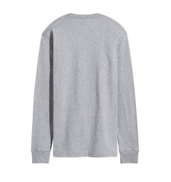 Men's Yellowstone Long Sleeve T-shirt Gray $23.94 T-Shirts