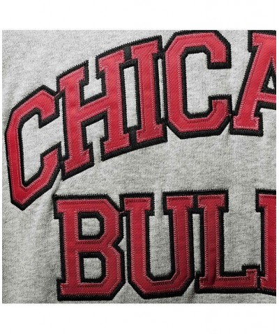 Men's Heather Gray Chicago Bulls Hardwood Classics Big and Tall Throwback Pullover Hoodie $52.90 Sweatshirt