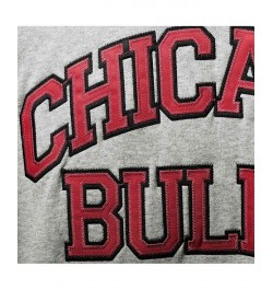 Men's Heather Gray Chicago Bulls Hardwood Classics Big and Tall Throwback Pullover Hoodie $52.90 Sweatshirt