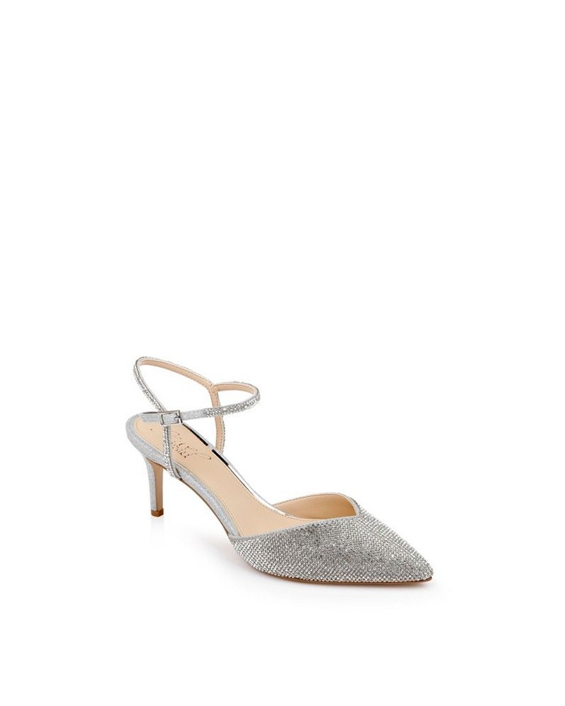 Women's Georgina Evening Pump Silver $41.70 Shoes