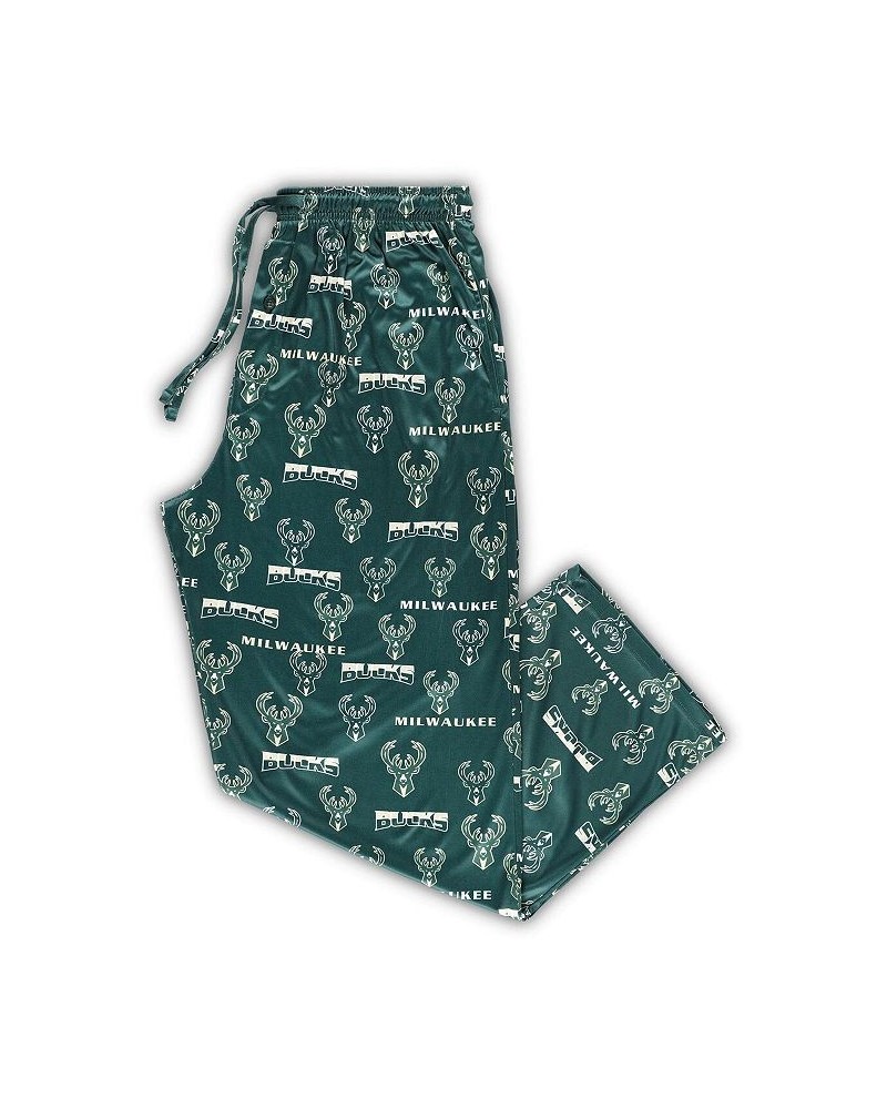 Men's Hunter Green Milwaukee Bucks Big and Tall Breakthrough Sleep Pants $28.99 Pajama