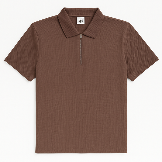 Men Polo Zipper